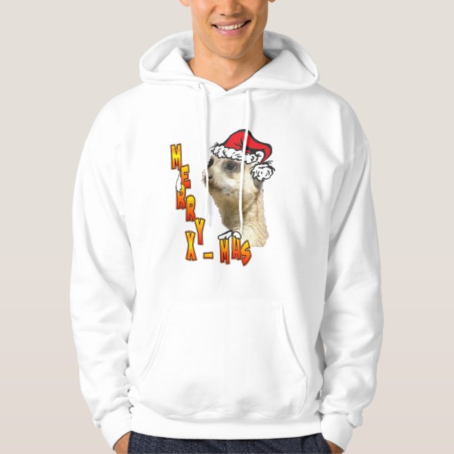 Sudadera Navidades Meerkat Santa Hoodie (Anverso)