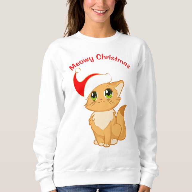 Sudadera Navidades Meowy (Anverso)