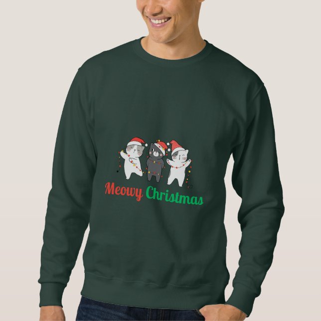 Sudadera Navidades Meowy (Anverso)