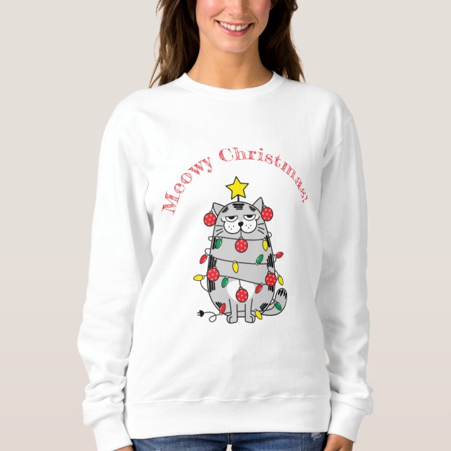 Sudadera Navidades Meowy (Anverso)