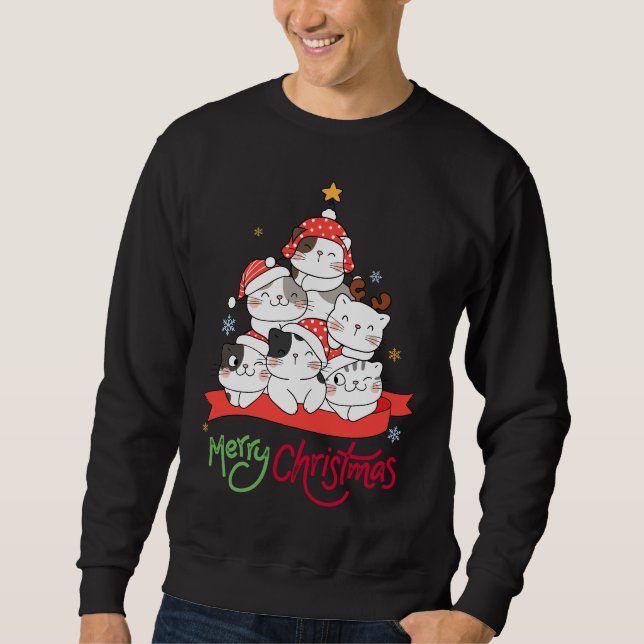 Sudadera Navidades Meowy (Anverso)