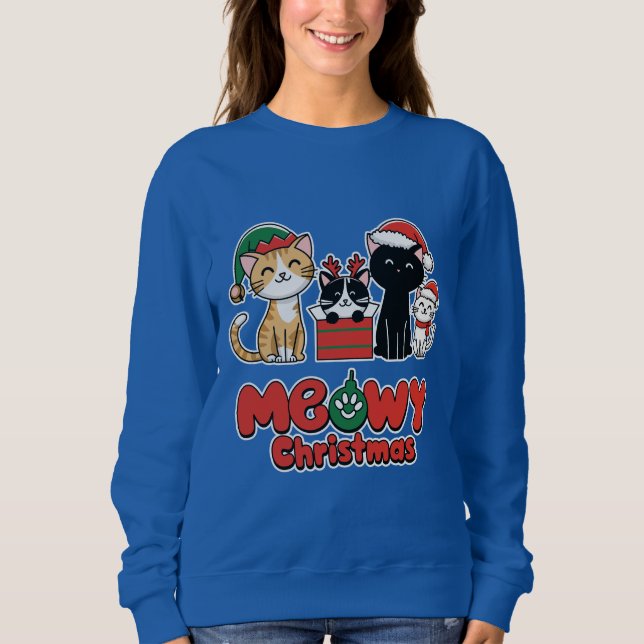 Sudadera Navidades Meowy (Anverso)