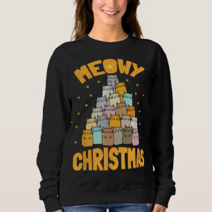 Sudadera Navidades Meowy - Feliz Navidad Para Amantes De Ga