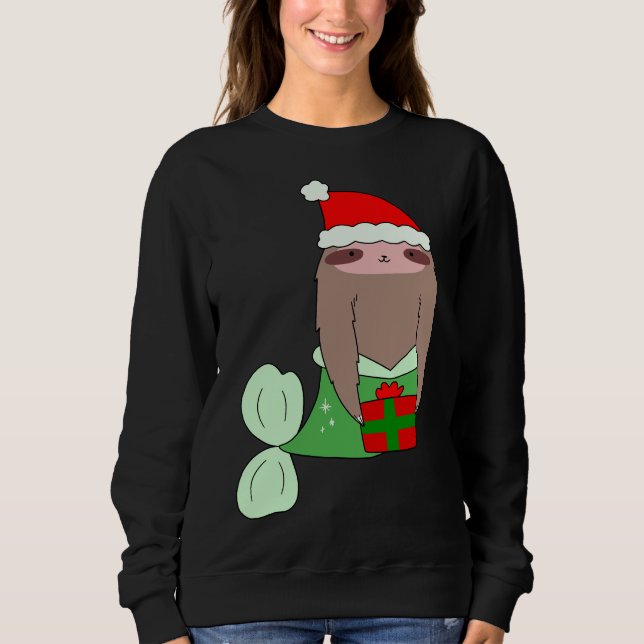 Sudadera Navidades Mermaid Sloth (Anverso)