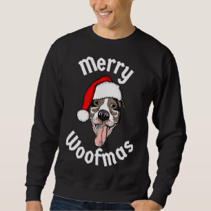Sudadera Navidades Merry Woofmas graciosos Navidades de Pit