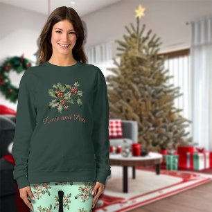 Sudadera Navidades Mistletoe Personalizado Mensaje a las mu