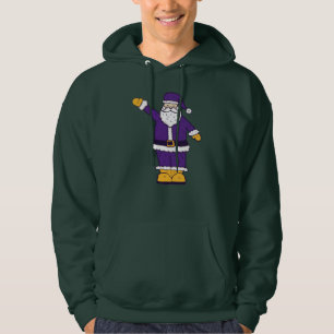 Sudadera navidades morado amarillo santa claus