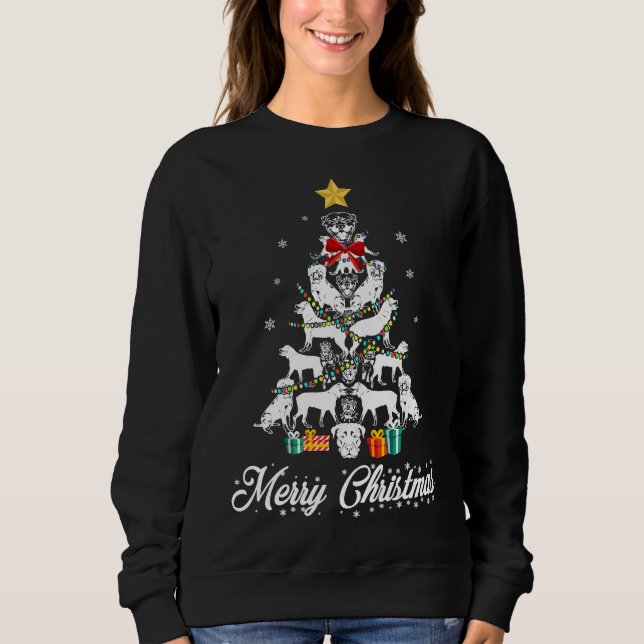 Sudadera Navidades mujeres rotuiler de luz hombres niños (Anverso)