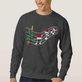 Sudadera Navidades Music Notes Santa Hat Treble Clef
