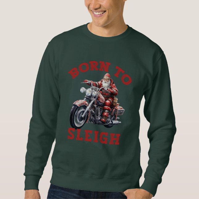 Sudadera navidades "Nacidos en Sleigh" (Anverso)