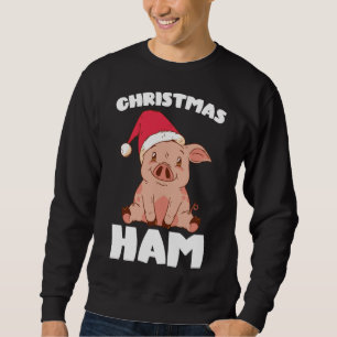 Sudadera Navidades Navidades de cerdo Ham Cute Santa Pig Fu