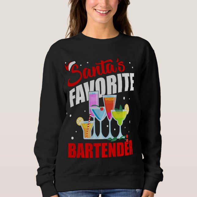 Sudadera Navidades navideños favoritos de Bartender diverti (Anverso)