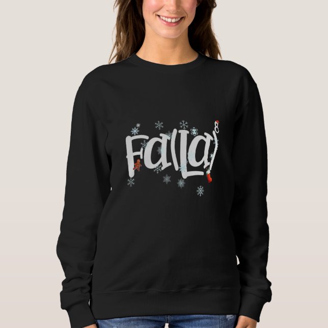 Sudadera Navidades Nerd Cute Math Fa La Santa Fa La Math (Anverso)