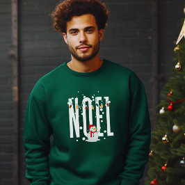 Sudadera Navidades Noel citan tipografía blanca de Snowman