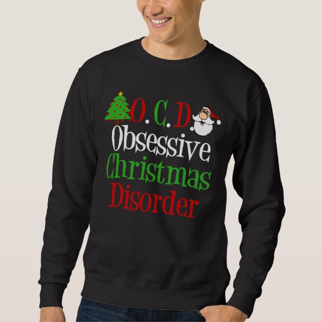 Sudadera Navidades obsesivos desordenan festividades gracio (Anverso)