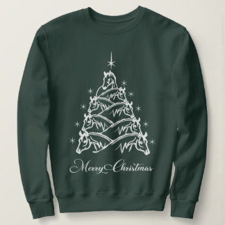 Sudadera Navidades occidentales caballo árbol de Navidad ec