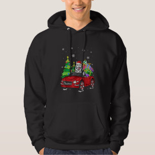 Sudadera Navidades Pajama American Eskimo Dog Y Camión Rojo