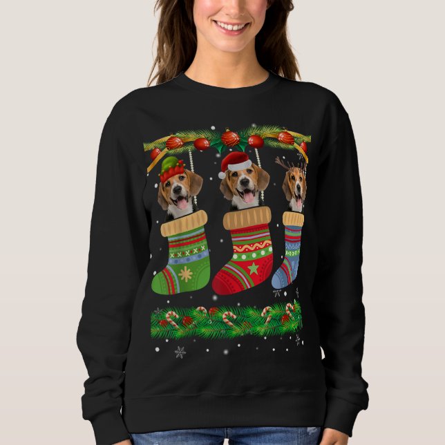 Sudadera Navidades Pajama Beagle Perro Perro Perro Perro Pe (Anverso)