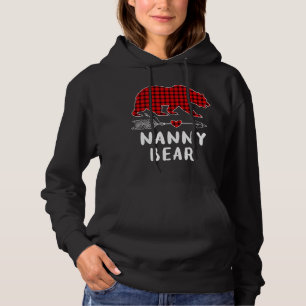 Sudadera Navidades Pajama Family Arrow Nanny Bear Red Plaid