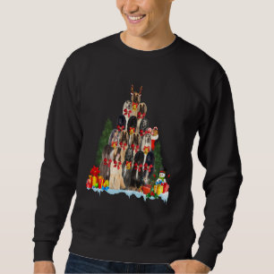 Sudadera Navidades Pajama Hound Afghan Xmas Tree Dog Dad