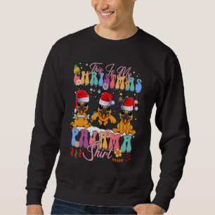 Sudadera Navidades Pajama Pastor alemán Santa Dog Matchin