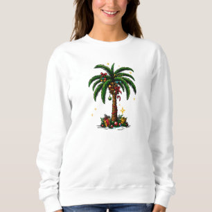 Sudadera Navidades Palm Tree, Navidades de Beach Aloha