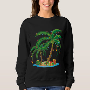 Sudadera Navidades Palm Tree Tropical Xmas Regalo Coconut L
