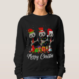 Sudadera Navidades Panda Bear Árbol Pajama Noches Anima