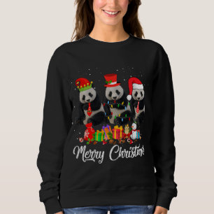 Sudadera Navidades Panda Bear Árbol Pajama Noches Anima