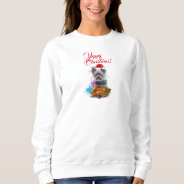 Sudadera Navidades personalizables Cute Yorkie Dog Yappy