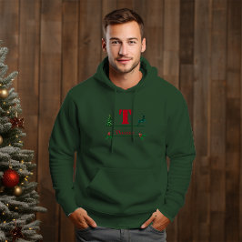 Sudadera Navidades Personalizado Monograma y nombre Hombres