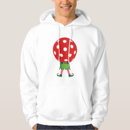 Sudadera Navidades Pickleball Sweatshirt Pickleball Elf Red