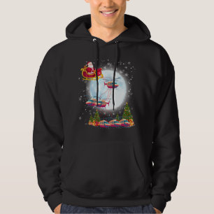 Sudadera Navidades piloto de Helicopter Reindeer Santa