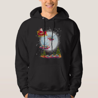 Sudadera Navidades piloto de Helicopter Reindeer Santa