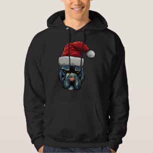 Sudadera Navidades Pit Bull Puppy Perro En Un Sombrero De S