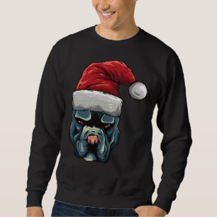 Sudadera Navidades Pit Bull Puppy Perro En Un Sombrero De S