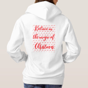 Sudadera Navidades plantilla blanca impresa x 2 caras mujer