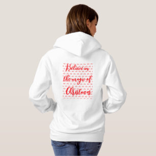 Sudadera Navidades plantilla blanca impresa x 2 caras mujer