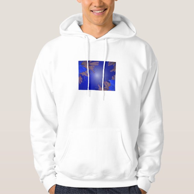 Sudadera Navidades Poinsettia Blue VI (Anverso)