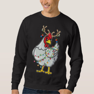 Sudadera Navidades Pollos Antlers De Renos Encenden Pajama