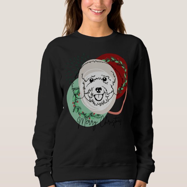 Sudadera Navidades Poodle (Anverso)