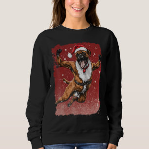 Sudadera Navidades Pop Art Boxer Dog