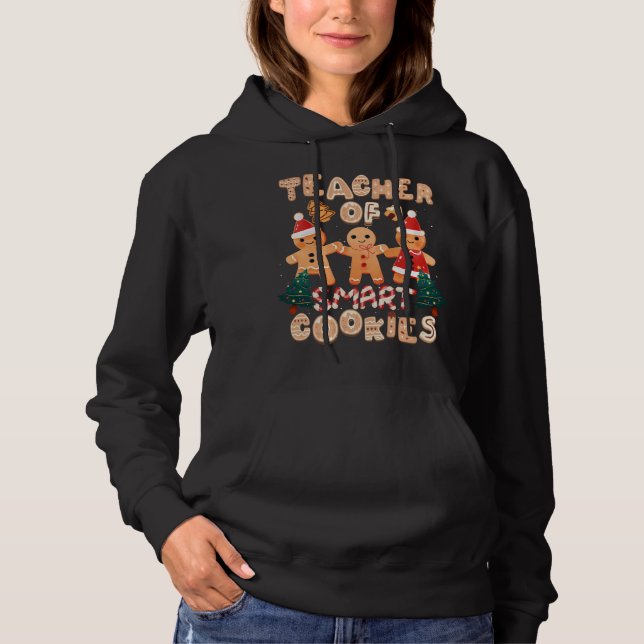 Sudadera Navidades Profesor Cute Gingerbread Cookies Funny  (Anverso)
