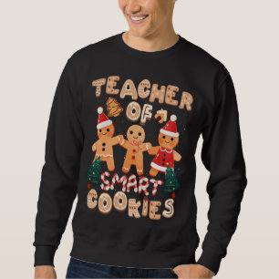 Sudadera Navidades Profesor Cute Gingerbread Cookies Funny 