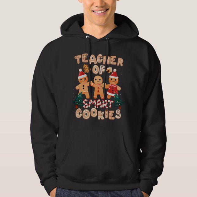 Sudadera Navidades Profesor Cute Gingerbread Cookies Funny  (Anverso)