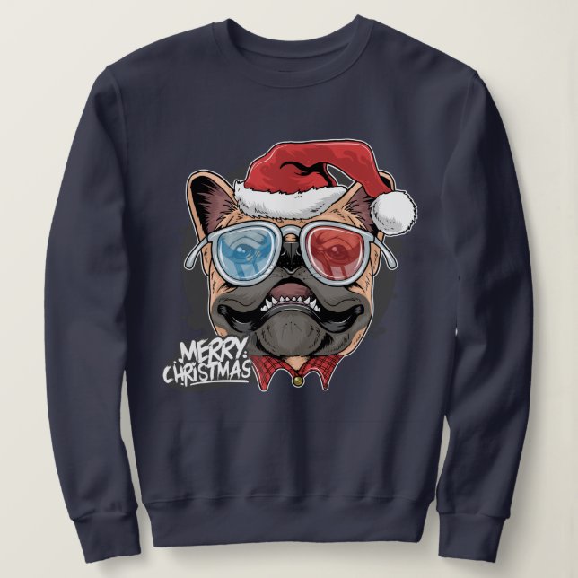 Sudadera Navidades Pug (Anverso del diseño)