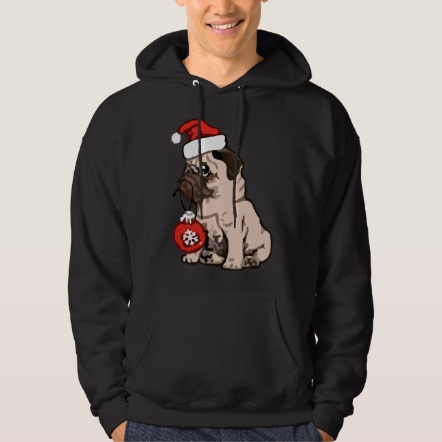Sudadera Navidades Pug Classic T-Shirt 168 (Anverso)