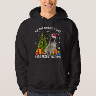 Sudadera Navidades Pug Dog Xmas Lista traviesa y yo lamenta