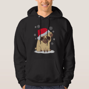 Sudadera Navidades Pug (rojo) camiseta clásica 271