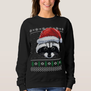 Sudadera Navidades Raccoon Funny Santa Raccoon Xmas Feo Sw